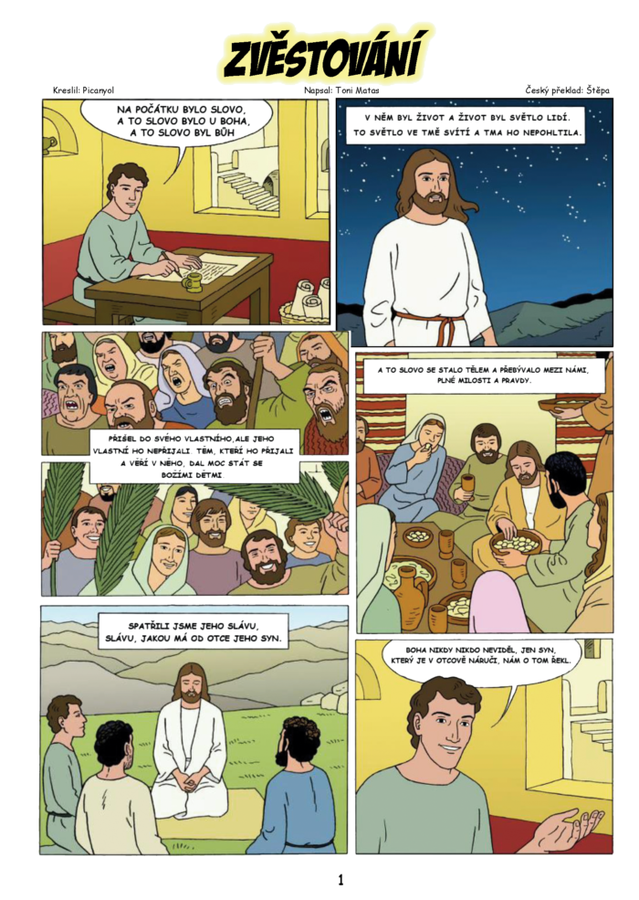 Komiks: Zvěstování