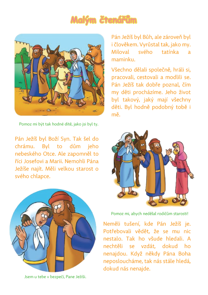 Malým čtenářům: Ježíš v chrámě