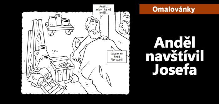 Omalovánky: 13. Anděl navštívil Josefa