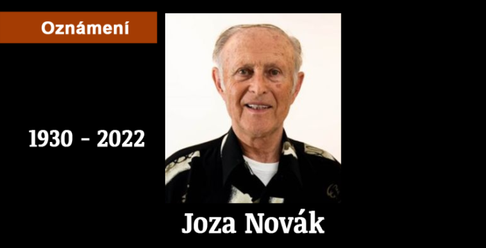Oznámení: Joza Novák 1930 - 2022