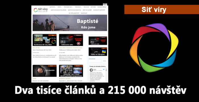 Síť víry: Dva tisíce článků a 215 000 návštěv