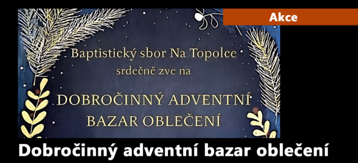 Akce: 69. Dobročinný adventní bazar oblečení