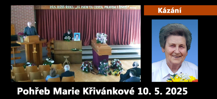 Pohřeb Marie Křivánkové 10. 5. 2025